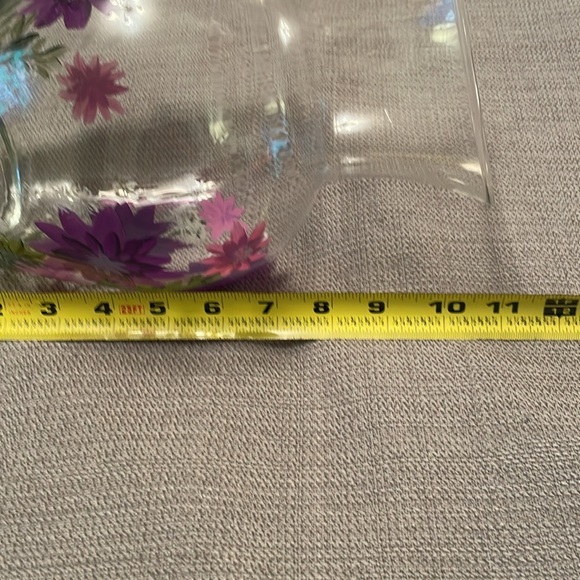 Large Vase with Hand Painted Flowers in Purple & Pink Gardening Vase - Picture 7 of 12